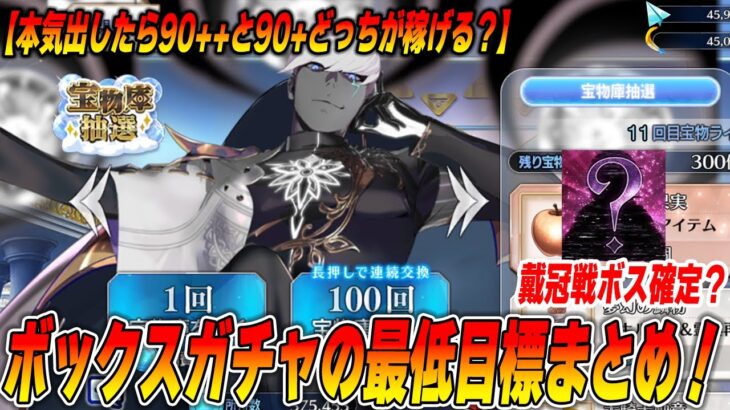 【FGO】最低目標は10箱！+それ以外の目標箱数指標おさらい【戴冠戦ボス確定】