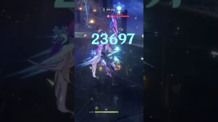 【原神】Ver5.7 螺旋12層　始めて大霊の化身がちゃんと戦ってるところを見れた #原神 #リオセスリ #リオセスリ単騎 #深境螺旋