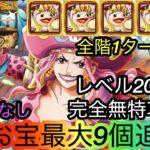 [トレクル]海賊王への軌跡VSリンリンレベル200余裕編成紹介！完全無特攻でもお宝最大9個追加でお得！[OPTC][海賊王への軌跡]