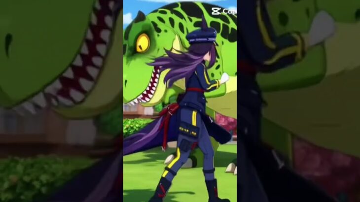 恐竜にのるメノ #ウマ娘プリティーダービー #aiテンプレート #テンプレート使用 #キャップカット