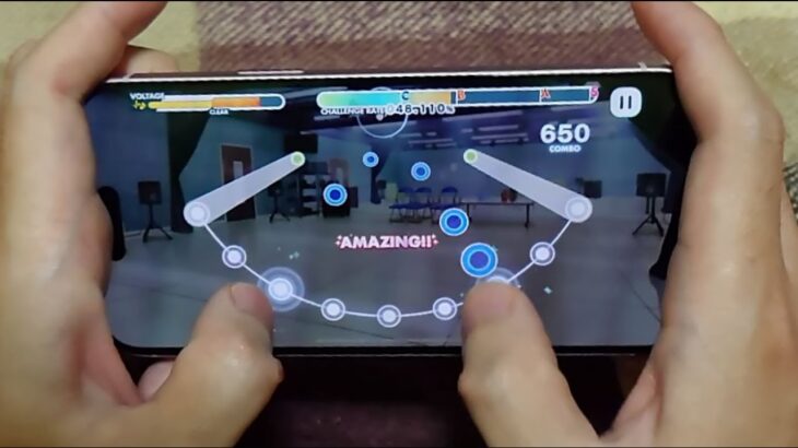 【あんスタMusic】らびゅ&ピース伝説 (special)　フルコンボ親指手元【あんさんぶるスターズ！！Music】