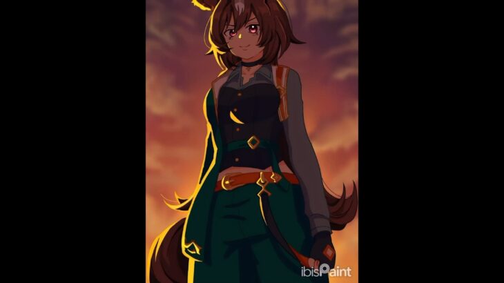 【リクエスト】ウマ娘｜シリウスシンボリ #ウマ娘 #ウマ娘プリティーダービー #イラスト #イラストメイキング #art #ibisPaintX#泣肉太郎