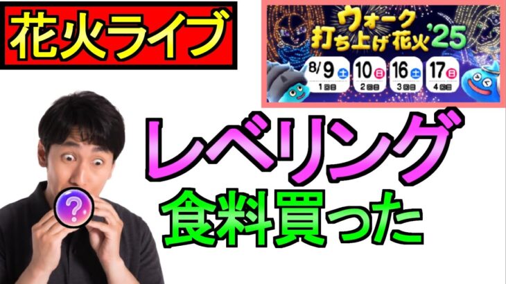 【ドラクエウォーク】花火大会 レベリング 食料 雑談 【攻略】