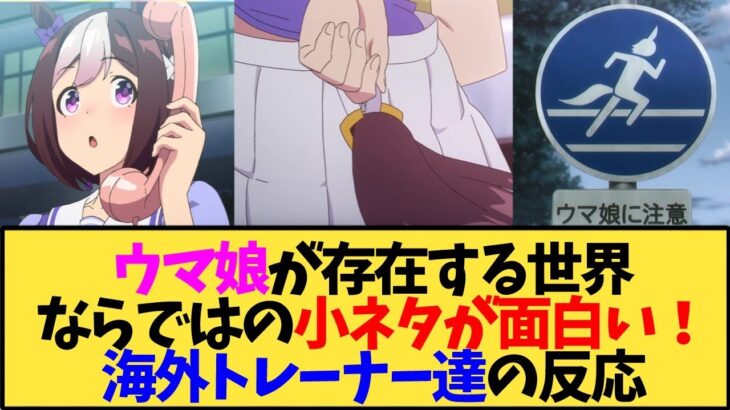 【ウマ娘 海外の反応】ウマ娘が存在する世界ならではの小ネタが面白いよね。海外トレーナー達の反応【反応集】
