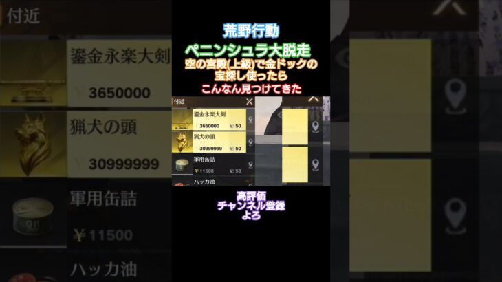 #荒野行動 #できるだけ毎日投稿 #ペニンシュラ大脱走#金ドックの宝探し#高評価とチャンネル登録よろしくお願いします