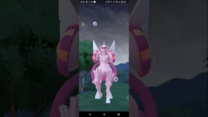 色違いパルキア捕まえた#ポケモンgo #レイドアワー #ポケモン #パルキア