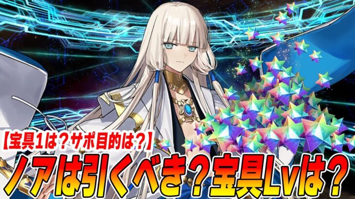 【FGO】ノアは引くべき？目標宝具Lvは？サポ目的は正直どう？