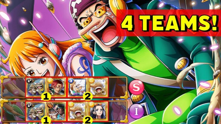 OPTC Kizuna VS Nami & Usopp – 4 Teams WITHOUT New Units! [One Piece Treasure Cruise]