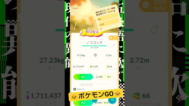 【介護職夜勤明け超覚醒】ポケモンGO「狙え色違いノココッチ(みつふしフォルム)」feat.朝から整形へ手首のリハビリへ#ポケモンGO#ノコッチ#ノココッチ#ノッチ#色違いポケモン
