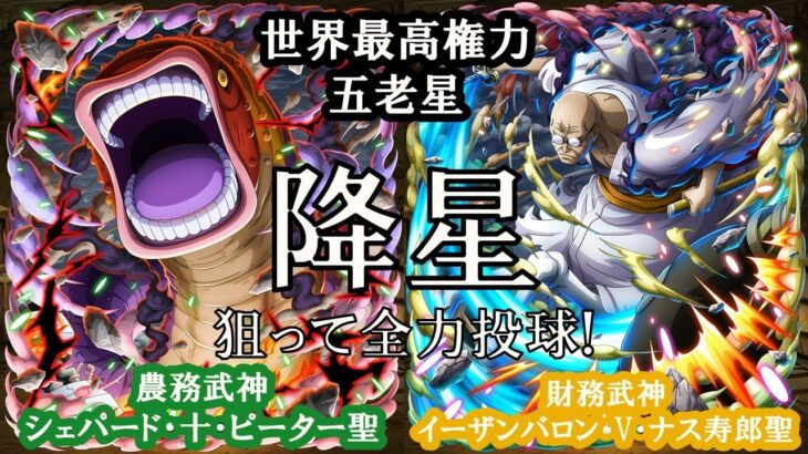 【トレクル】ついに五老星降星！スゴフェスガチャに挑戦！【ONEPEACE】