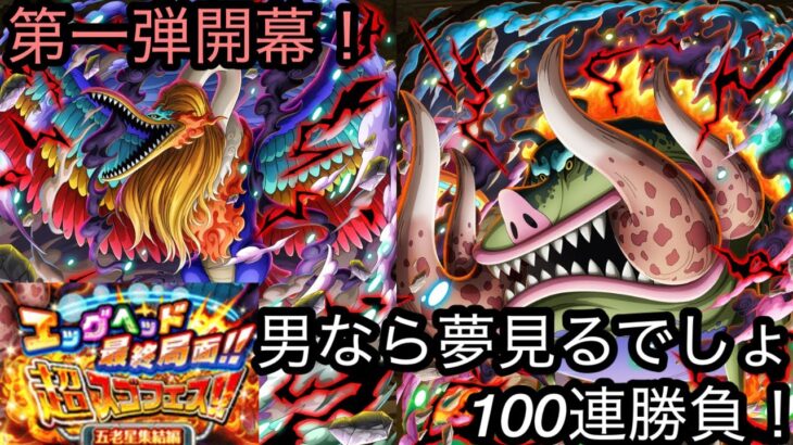 [トレクル]エッグヘッド最終局面超スゴフェス第一弾開幕勝負！男なら夢見てなんぼ！100連の結果は！？[OPTC][超スゴフェス]