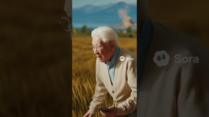 おじいちゃんが荒野行動の世界に入ってみた