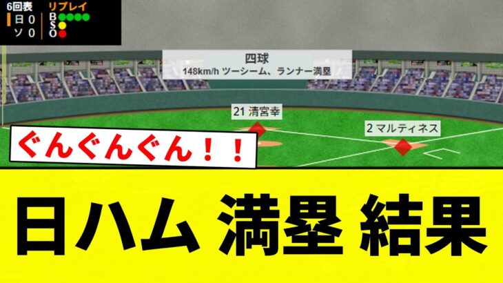 【グラスラきたああああああああ！！】日ハム 満塁 結果【プロ野球反応集】【2chスレ】【なんG】