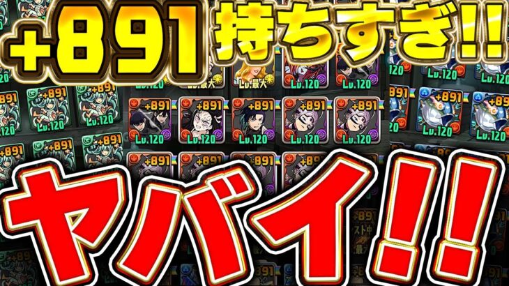 【➕891誰作る問題】300体以上作ってる人も存在！！みんなの＋891キャラ送ってもらったらヤバすぎた！！【パズドラ実況】＃パズドラ