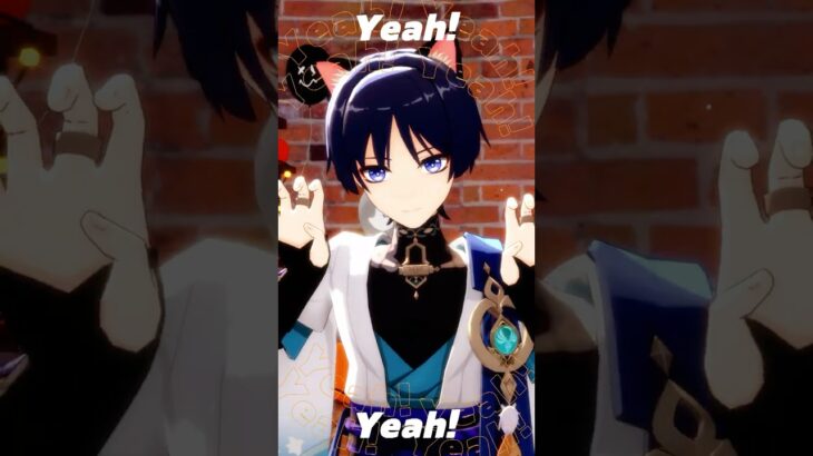 【原神MMD】ブギウギハロウィン【放浪者】#genshinimpact #wanderer #原神mmd #shorts