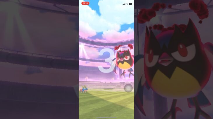 ポケモンGOマックスバトルココガラ1人攻略　#ポケgo #pokemongo #ポケモンgo #pokemon #ポケゴー #ポケモン #shorts #short #ココガラ