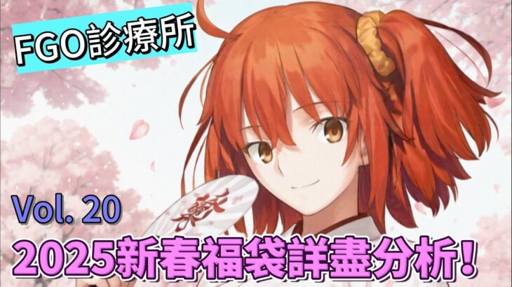 〔FGO診療所〕Vol. 20 繁中FGO 2025新春福袋分析及建議！包含全分袋評價、從者簡評！（繁中字幕）
