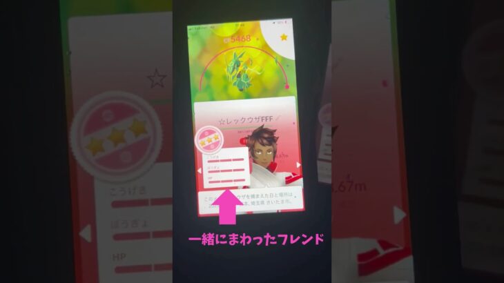 メガレックウザレイドデイで奇跡の神引き！#ポケモンgo #色違い #ポケモン #レックウザ