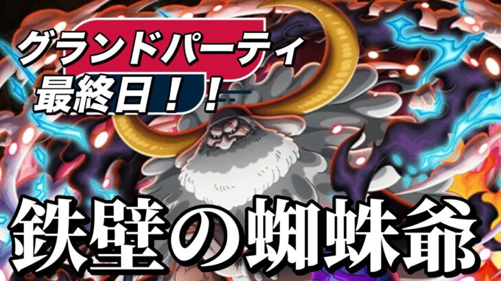 【トレクル】グランドパーティ最終日！全勝なるか！？守りぬく鉄壁の蜘蛛爺さん！