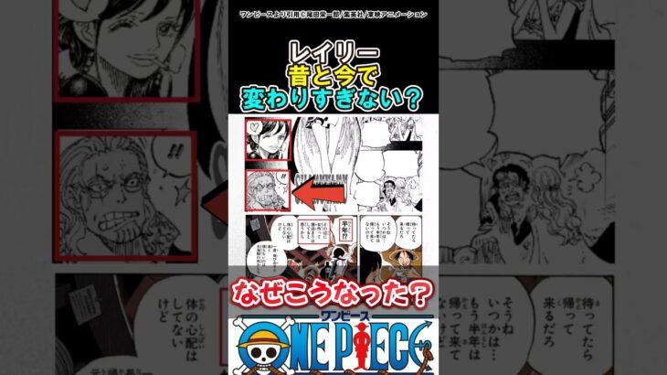【ワンピース】レイリーって昔と今で変わったな？#ワンピース