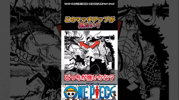 【ワンピース】このマッチアップ見たくない？#ワンピース