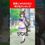 初見じゃ分からない呼び名ランキング #ウマ娘プリティーダービー