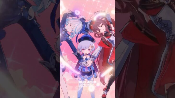 胡桃👻フリーナ💧七七🥥／バンバラバン【原神/MMD/Genshin impact】#原神 #genshinimpact #genshinfanart #furina #hutao #qiqi