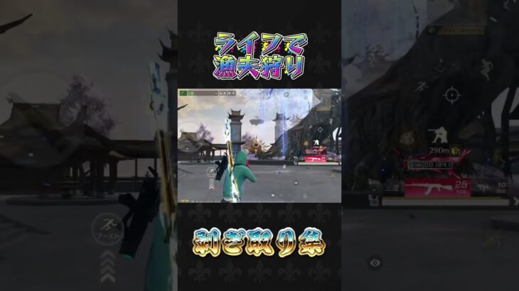 ライフで漁夫狩り#荒野行動 #knivesout #ペニンシュラ大脱走