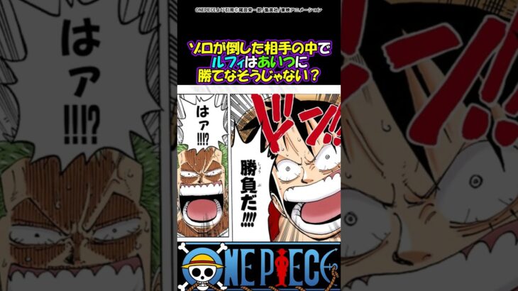 【ワンピース】ゾロだから勝てたって相手いるかな？#ワンピース