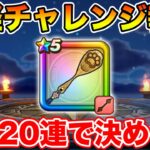 【ドラクエウォーク】足軽チャレンジとマイレ報酬でもらった20連分でそろそろしゃもじを決めたい!!【DQW】