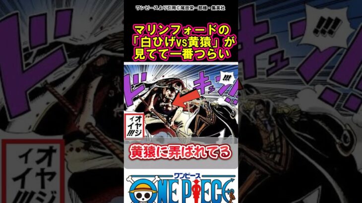 【ワンピース】白ひげの劣化が露骨に出てる#ワンピース