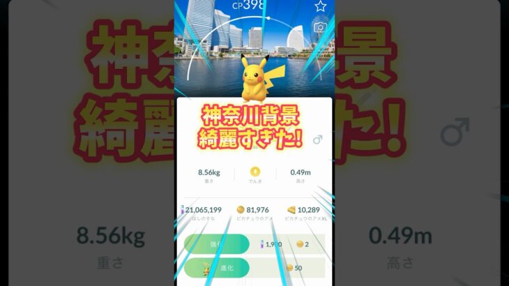 【ポケモンGO】色違い神奈川背景ピカチュウ欲しい！#ポケモン #ピカチュウ #shorts