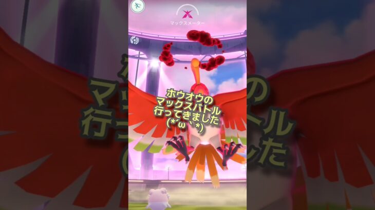 ダイマックスバトル(ホウオウ)行ってきました　#ポケモンgo 　#shorts