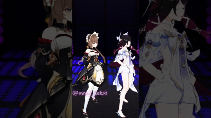 [MMD 原神] Genshin Impact-Dia Delicia Trend-Columbina & Sandrome #columbina #sandrone #genshinimpact