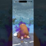 珍しくポケモンGOで雪天候になったので対戦してみました。カッコイイ！ #ポケモンgo #goバトルリーグ #イノムー