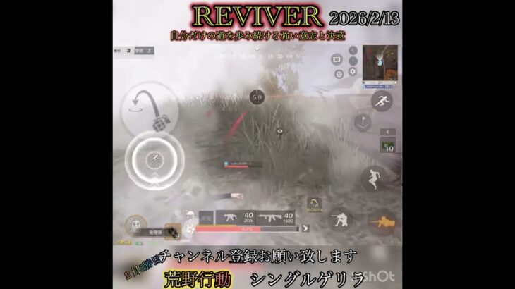 【荒野行動】REVIVER‼️ シングルゲリラ
