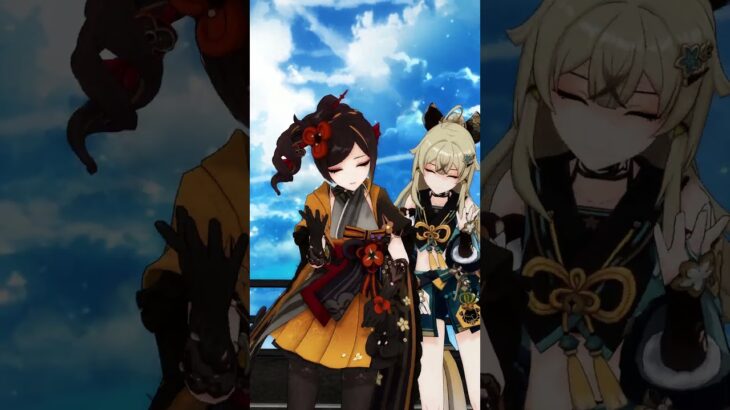 【原神/MMD】No Title/REOL【千織/綺良々】#HoYoVerse