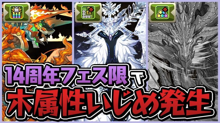 祝パズドラ14周年！新フェス限、木属性だけ多色ってマジ…？【パズドラ】