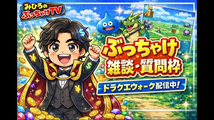 [ドラクエウォーク]昼活！🌕雑談・質問枠！新規さんや初見さんお気軽に雑談 質問なんでも