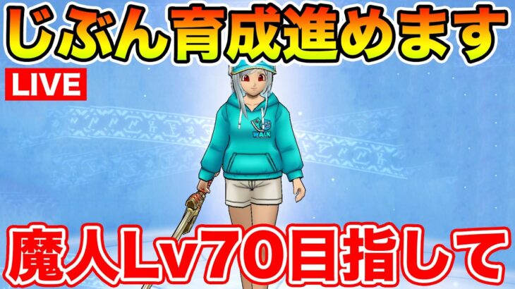 【ドラクエウォーク】じぶんの魔人Lv70を目指して週末千里行ガンガン周ります!!【DQW】