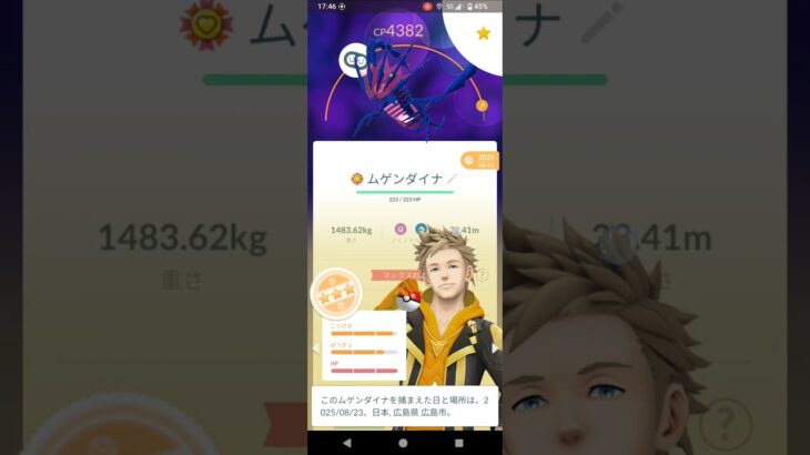 ポケモンＧＯ　ムゲンダイナ　がんばリボン　相棒