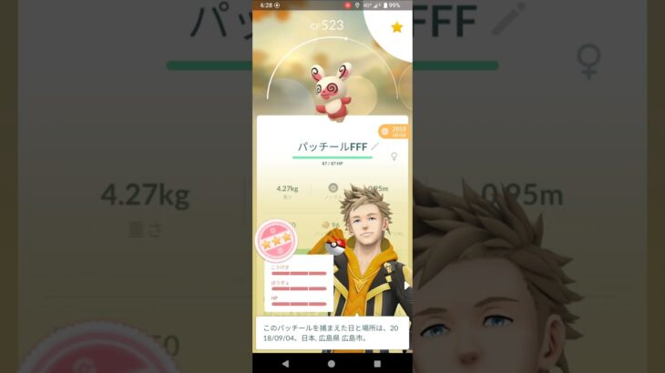 ポケモンＧＯ　パッチールFFF