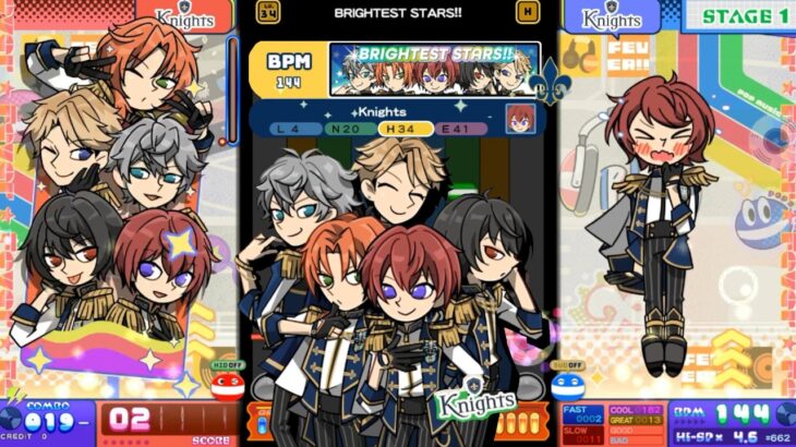 【ポップン】BRIGHTEST STARS!!（Hyper）[解禁演出付]