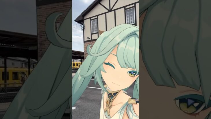 【駅前 愛包 4/4】島原船津駅というところで 原神のファルザンと藍硯（らんやん）が「愛包ダンスホール」【原神 AR ダンス  HIMEHINA】