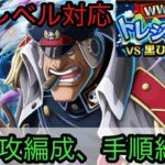 [トレクル]WWアニバトレジャーマップVS黒ひげ＆クザン無特攻編成紹介！無特攻でもポイント、火力盛り盛りで高レベル対応可能！[OPTC][トレジャーマップ]