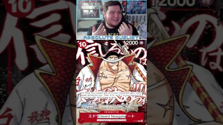 Promo Card Reveal! || Edward Newgate! || #onepiece #onepiecetcg #optcg #promo #whitebeard