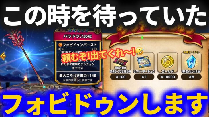 【ドラクエウォーク】この時を待っていた……万感の想いを込めてガチャをするッ！【パラドクスの杖】