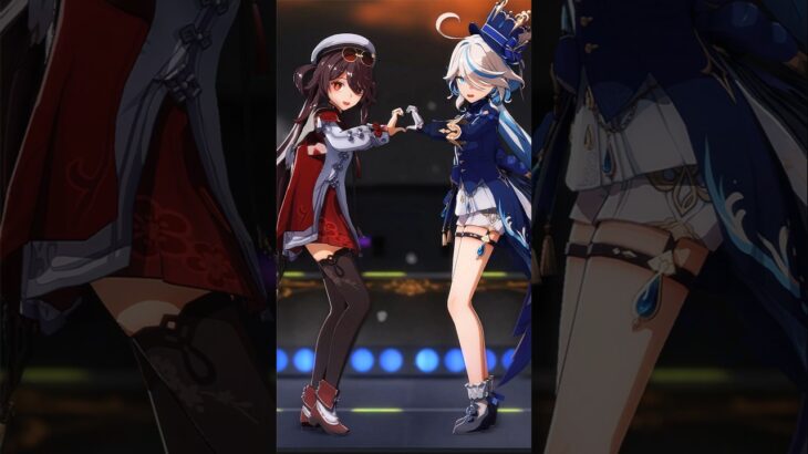 【 原神MMD 】胡桃  フリーナ 【ファッションビート】#ファッションビート #胡桃  #フリーナ