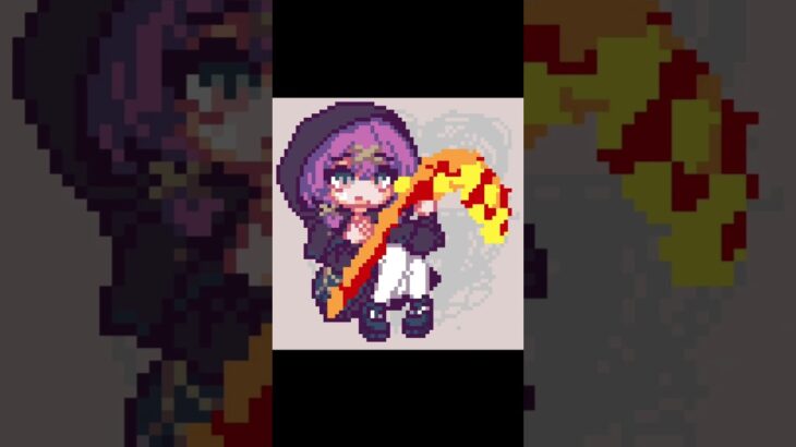 【メメントモリ】メルランをドットで描いてみた #メメントモリ #メルラン #pixelart