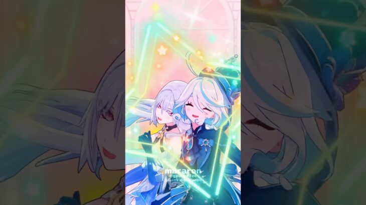 💧フリーナ　スカーク🦋／Cry For Me【原神/MMD/Genshin impact】#原神 #genshinimpact  #furina #skirk #shorts